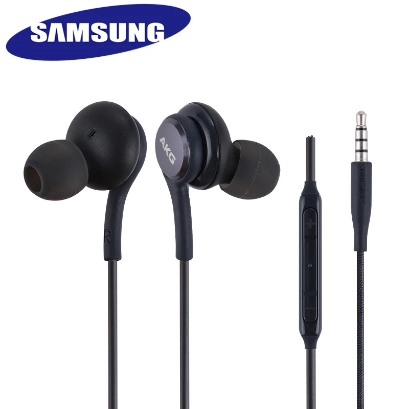 Samsung AKG Earphone A+ Headset S6/S8 In-Ear Earphones 3.5mm Edition Hi-Res Audio Headphones 3-Button with Mic Volume Control Handfree