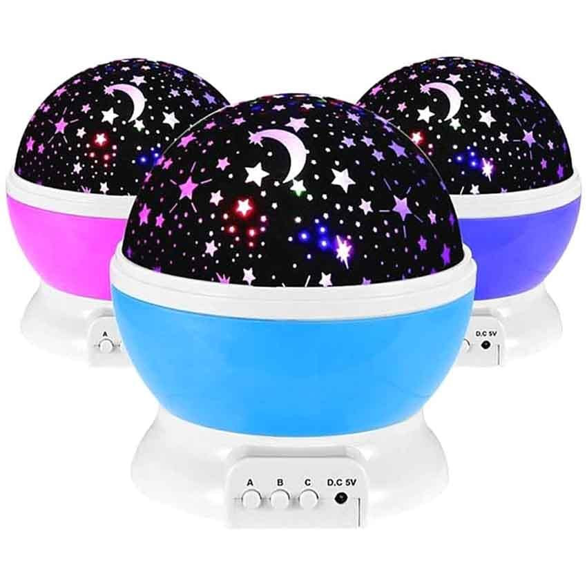 Romantic Dream Rotating Projection Lamp USB LED Night Light Sky Moon Star Master Projector for Kids Baby Sleep Lighting