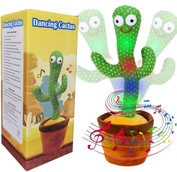 Dancing Cactus,Cactus Toy for Kids,Cactus Toys That Repeats Your Words,Electric Dancing Cactus Plush for Babies Talking & Repeating Home Decoration Children's Early Education