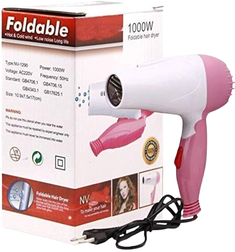 Professional Nova Styling Salon Hair Dryer 1290 Foldable Hair Dryer - 1000W