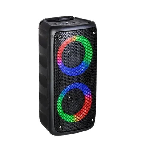 KTS-1266 Portable Wireless Bluetooth Speaker with Led Light RGB Support Mic, FM, AUX, USB, SD Card Karaoke Speaker Buffel Subwoofer Music Player Party Box KTS Speaker KTS - 1266