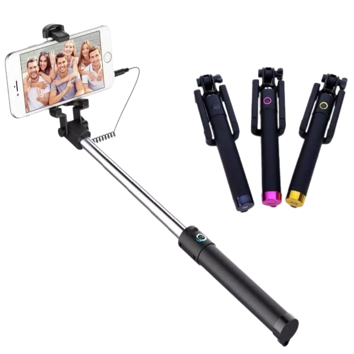 Selfie Stick Extendable Monopod for All Mobile Phones Handheld Camera Fold Holder Mini Palo Selfie Tripod