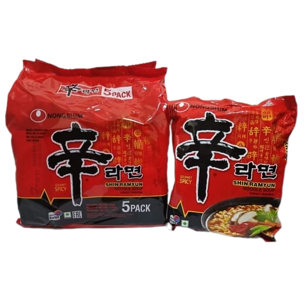 Korean Shin Ramen (120g x 5 Packets)